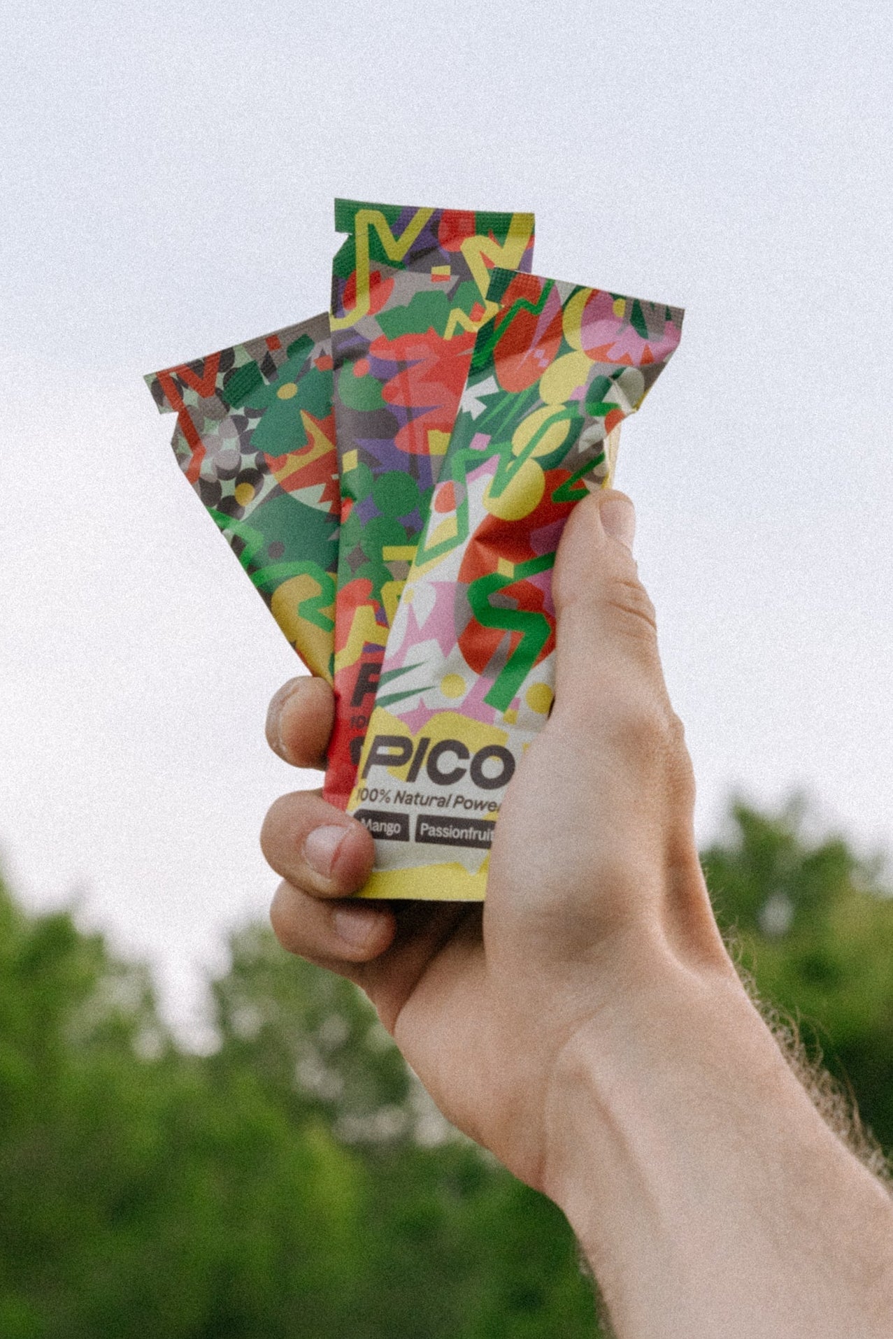 Pack Degustación PICO FUEL — 3 geles naturales: Frambuesa+Lima, Mango+Maracuyá y Piña+Coco